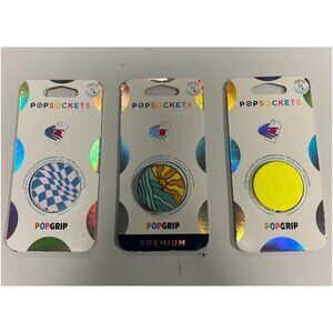 PopSockets PopGrip 3 Design Cell Phone Grip & Stand 3Pk